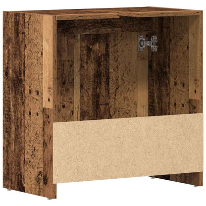 vidaXL Waschbeckenunterschrank Altholz-Optik 60x33x60 cm Holzwerkstoff