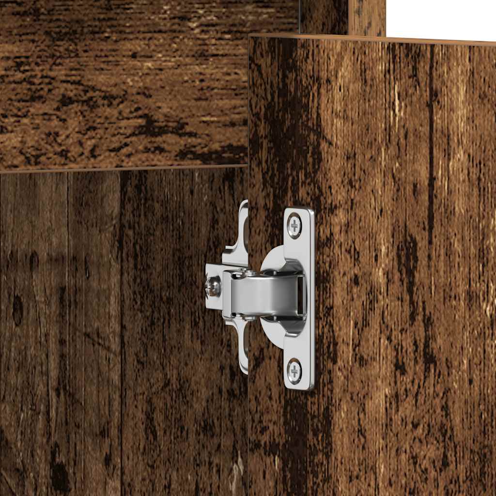 vidaXL Waschbeckenunterschrank Altholz-Optik 60x33x60 cm Holzwerkstoff