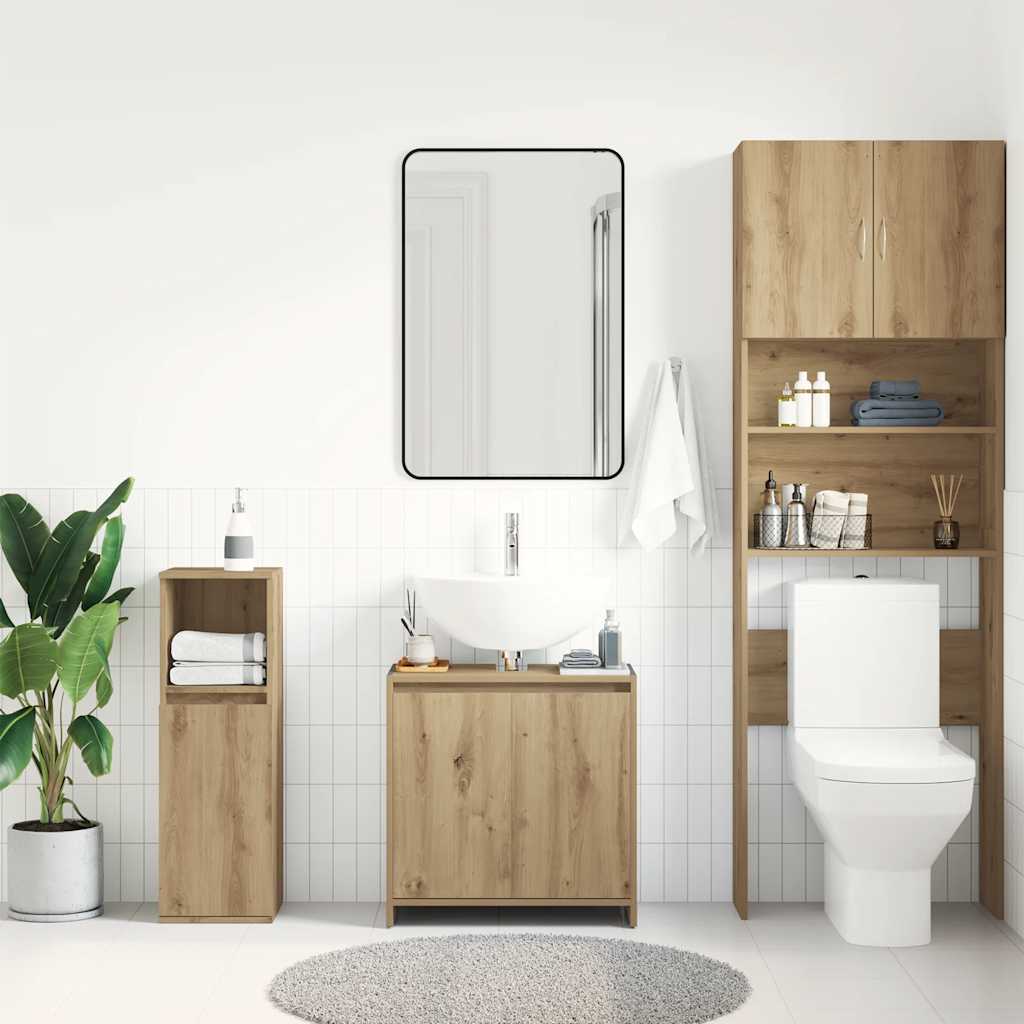 Meuble sous-lavabo chêne artisan 60x33x60 cm vidaXL