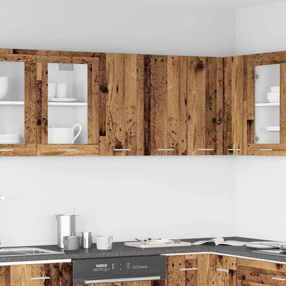 vidaXL Meuble haut de cuisine Lyon aspect bois de récupération 60x31x60 cm bois d'ingénierie