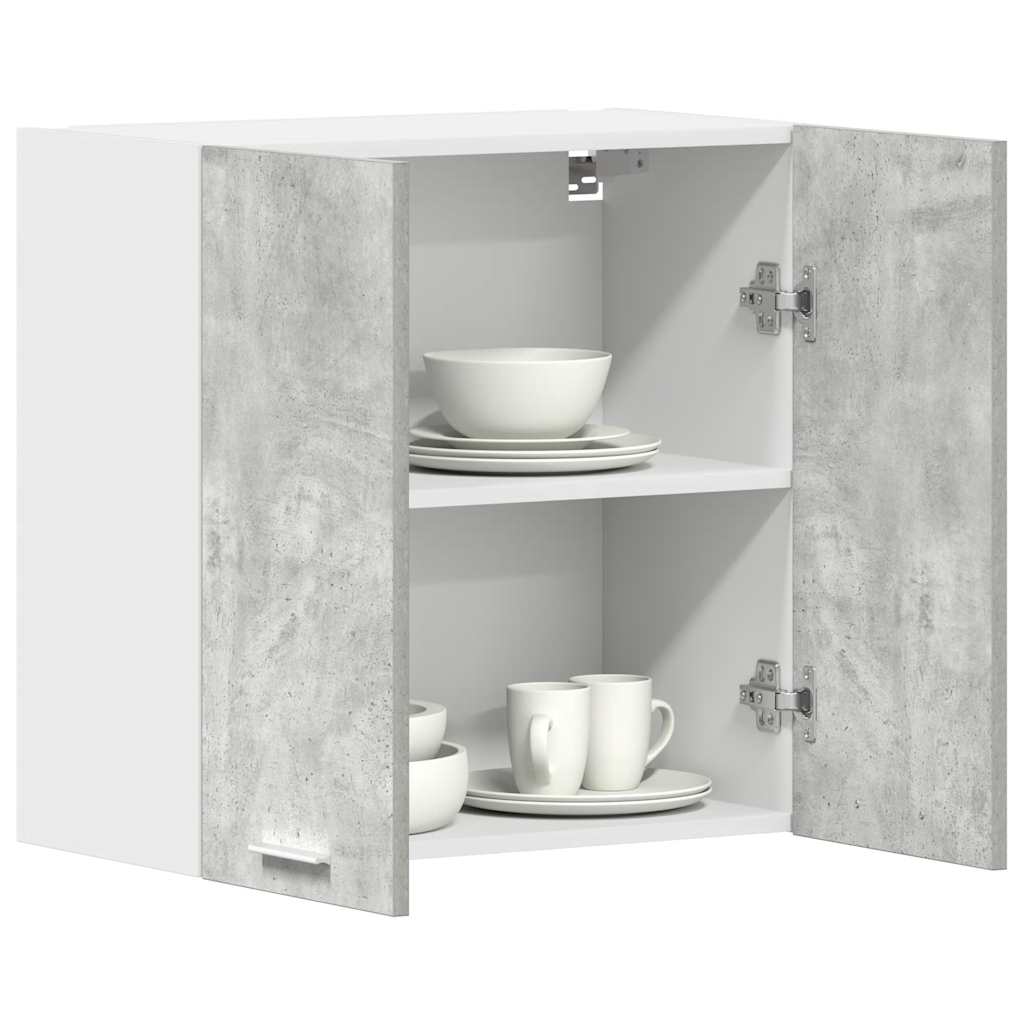 vidaXL Meuble haut de cuisine gris béton 60x31x60 cm bois d'ingénierie