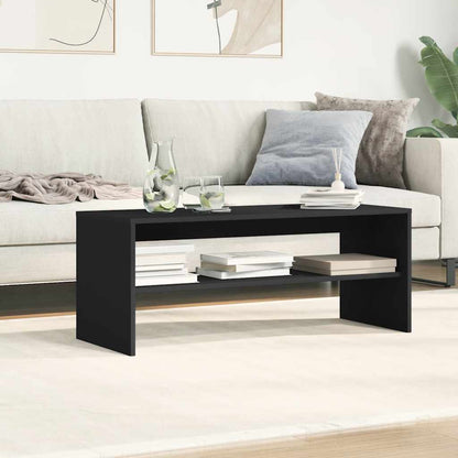 vidaXL Meuble TV Noir 100x40x40 cm Bois d'ingénierie
