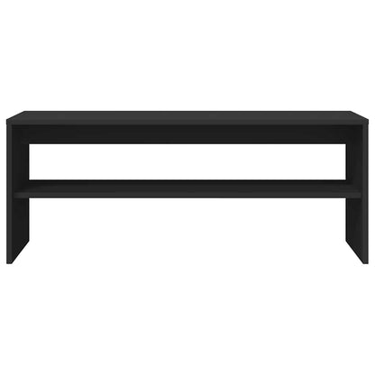 vidaXL Meuble TV Noir 100x40x40 cm Bois d'ingénierie