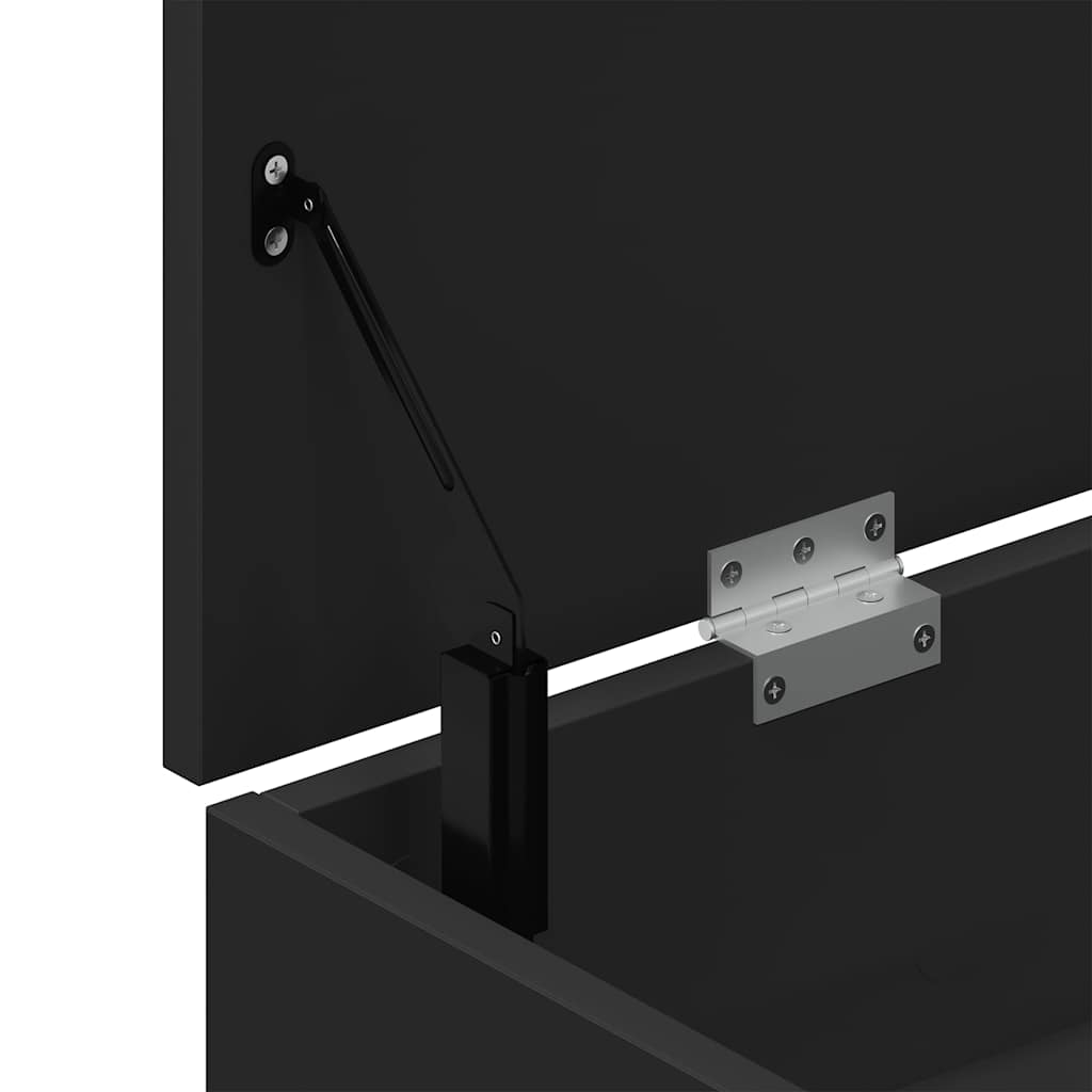 Schuhbank Schwarz 102x30,5x45 cm Holzwerkstoff