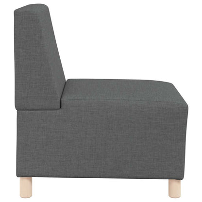 Modulares Sofa ohne Armlehnen Dunkelgrau 55 cm Stoff