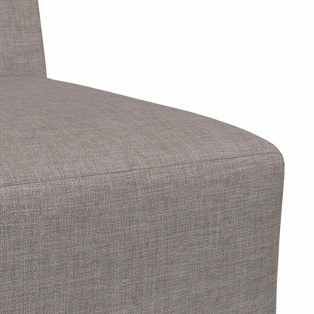 Modulares Sofa ohne Armlehnen Beige 55 cm Stoff