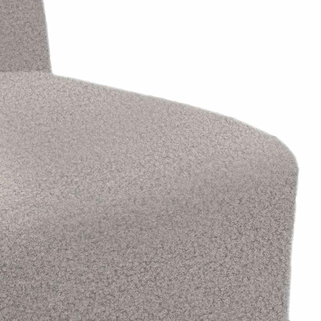 vidaXL Modulares Sofa ohne Armlehnen Hellgrau 55 cm Gelockter Wollstoff