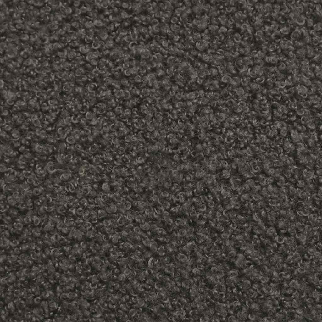 vidaXL Modulares Sofa ohne Armlehnen Dunkelgrau 55 cm Gelockter Wollstoff