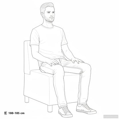 Modulares Sofa ohne Armlehnen Dunkelgrau 55 cm Wildlederimitat