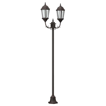 vidaXL Garten-Licht Bronze 68 x 20 x 235 cm Aluminium und Glas