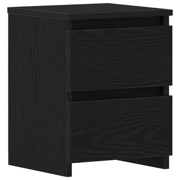 vidaXL Nachttisch Schwarz Eichen-Optik 30 x 30 x 40 cm Holzwerkstoff