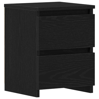 vidaXL Nachttisch Schwarz Eichen-Optik 30 x 30 x 40 cm Holzwerkstoff