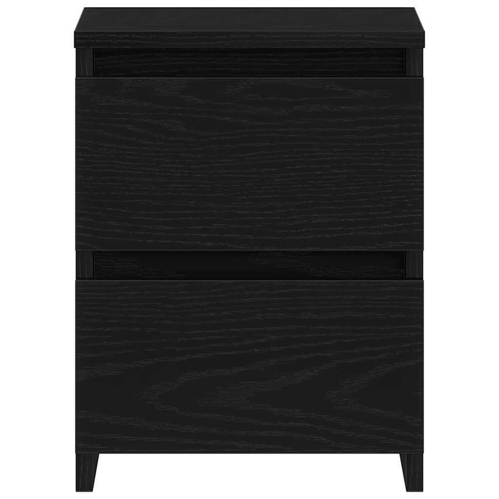vidaXL Nachttisch Schwarz Eichen-Optik 30 x 30 x 40 cm Holzwerkstoff