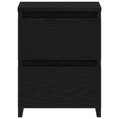 vidaXL Nachttisch Schwarz Eichen-Optik 30 x 30 x 40 cm Holzwerkstoff