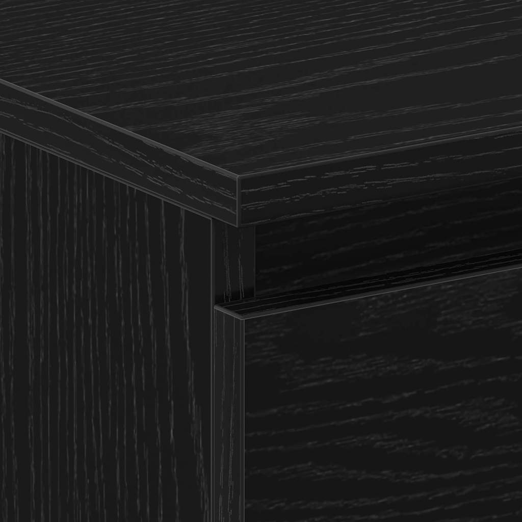 vidaXL Nachttisch 2 pcs Schwarz Eichen-Optik 30 x 30 x 40 cm