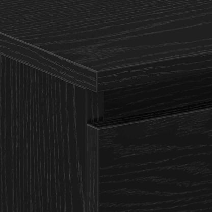 vidaXL Nachttisch 2 pcs Schwarz Eichen-Optik 30 x 30 x 40 cm