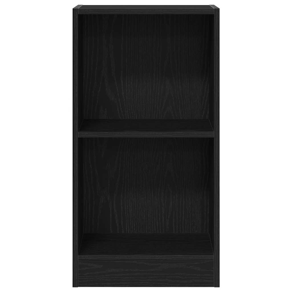 vidaXL Bücherregal Schwarz Eichen-Optik 40x24x76 cm Holzwerkstoff