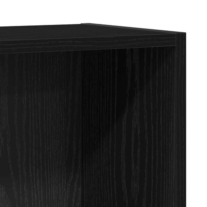 vidaXL Bücherregal Schwarz Eichen-Optik 40x24x76 cm Holzwerkstoff