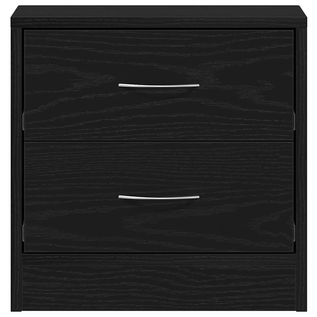 vidaXL Nachttische 2Stk. Schwarz Eichen-Optik 40x30x40cm Holzwerkstoff
