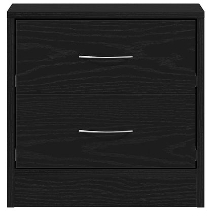 vidaXL Nachttische 2Stk. Schwarz Eichen-Optik 40x30x40cm Holzwerkstoff