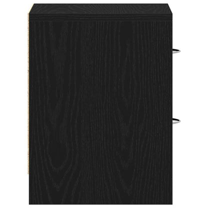 vidaXL Nachttische 2Stk. Schwarz Eichen-Optik 40x30x40cm Holzwerkstoff