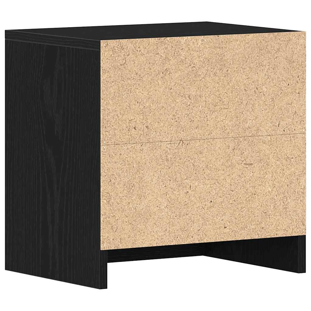 vidaXL Nachttische 2Stk. Schwarz Eichen-Optik 40x30x40cm Holzwerkstoff