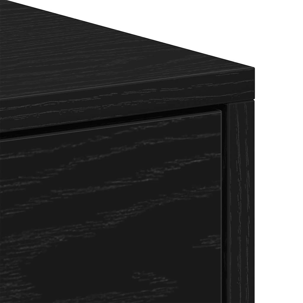 vidaXL Nachttische 2Stk. Schwarz Eichen-Optik 40x30x40cm Holzwerkstoff