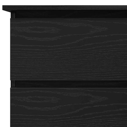 vidaXL Bureau avec étagères Noir aspect chêne 145 x 100 x 76 cm