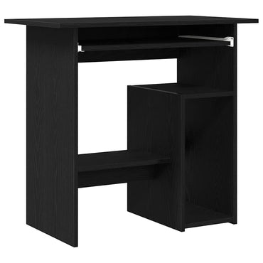 vidaXL Bureau noir aspect chêne 80x45x74 cm Bois d'ingénierie