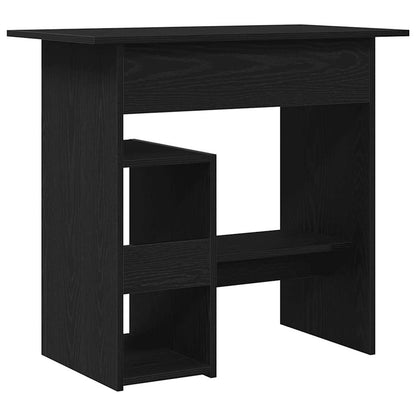 vidaXL Bureau noir aspect chêne 80x45x74 cm Bois d'ingénierie