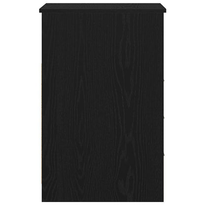 vidaXL Schubladenschrank Schwarz Eichen-Optik 40x50x76cm Holzwerkstoff