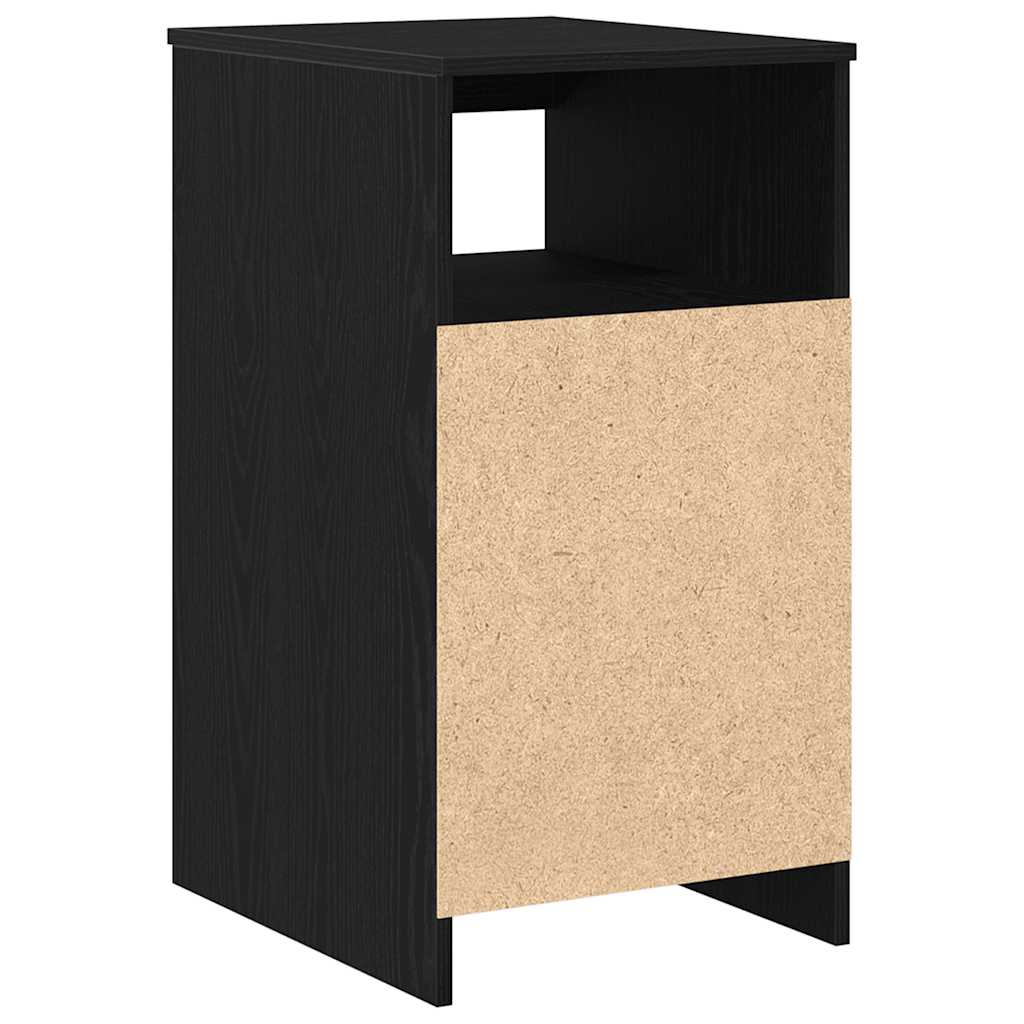 vidaXL Schubladenschrank Schwarz Eichen-Optik 40x50x76cm Holzwerkstoff