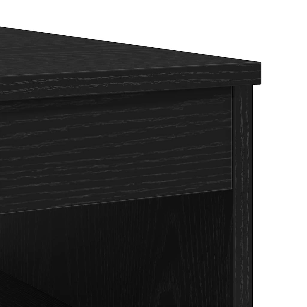 vidaXL Schubladenschrank Schwarz Eichen-Optik 40x50x76cm Holzwerkstoff