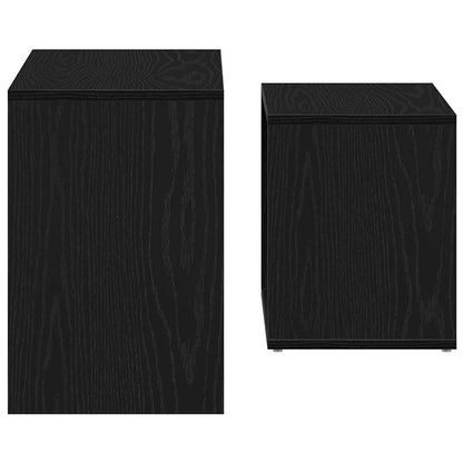 Couchtische 2 Stk. Schwarz Eichen-Optik Holzwerkstoff