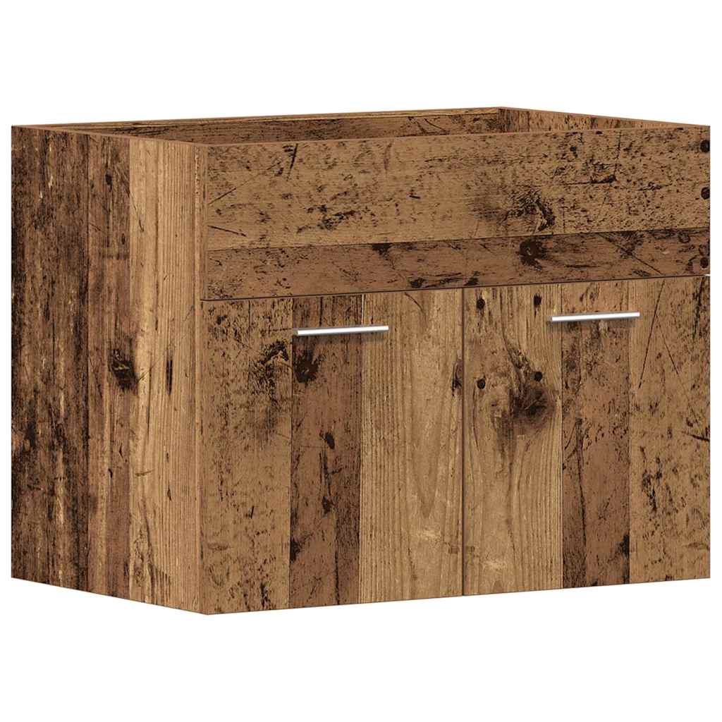 Meuble sous-vasque vidaXL aspect bois de récupération 60x38,5x46 cm