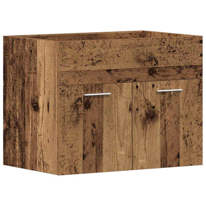 Meuble sous-vasque vidaXL aspect bois de récupération 60x38,5x46 cm