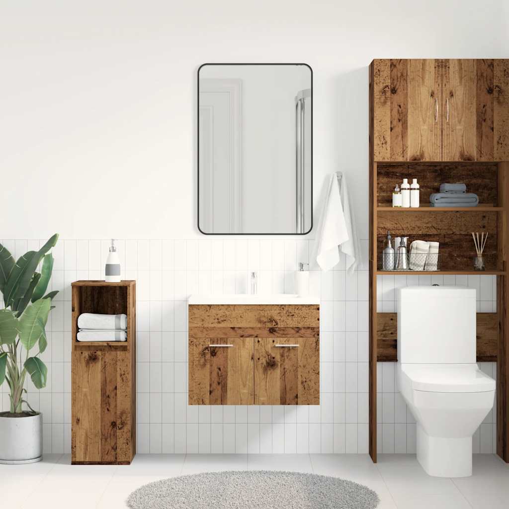 Meuble sous-vasque vidaXL aspect bois de récupération 60x38,5x46 cm