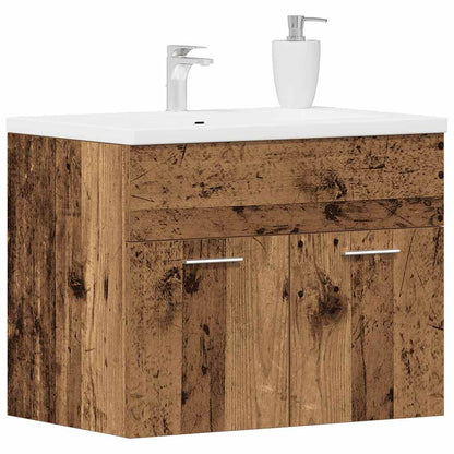 Meuble sous-vasque vidaXL aspect bois de récupération 60x38,5x46 cm