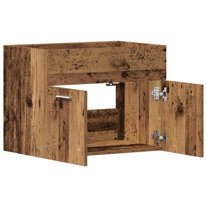 Meuble sous-vasque vidaXL aspect bois de récupération 60x38,5x46 cm