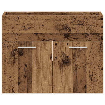 Meuble sous-vasque vidaXL aspect bois de récupération 60x38,5x46 cm