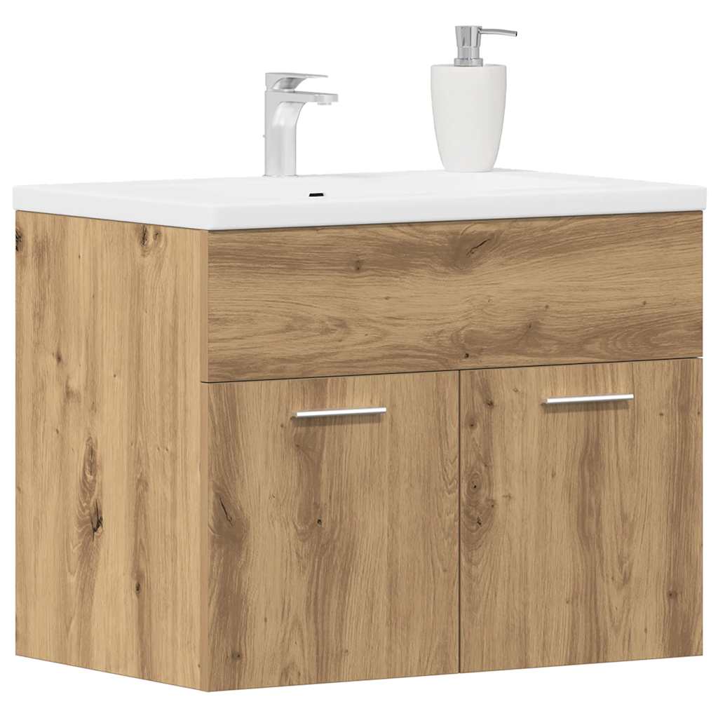 vidaXL Waschbeckenunterschrank Artisan-Eiche 60x38,5x46 cm