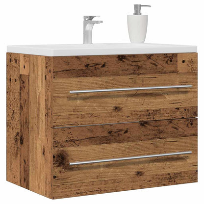 vidaXL Waschbeckenunterschrank Altholz-Optik 60x38,5x48 cm