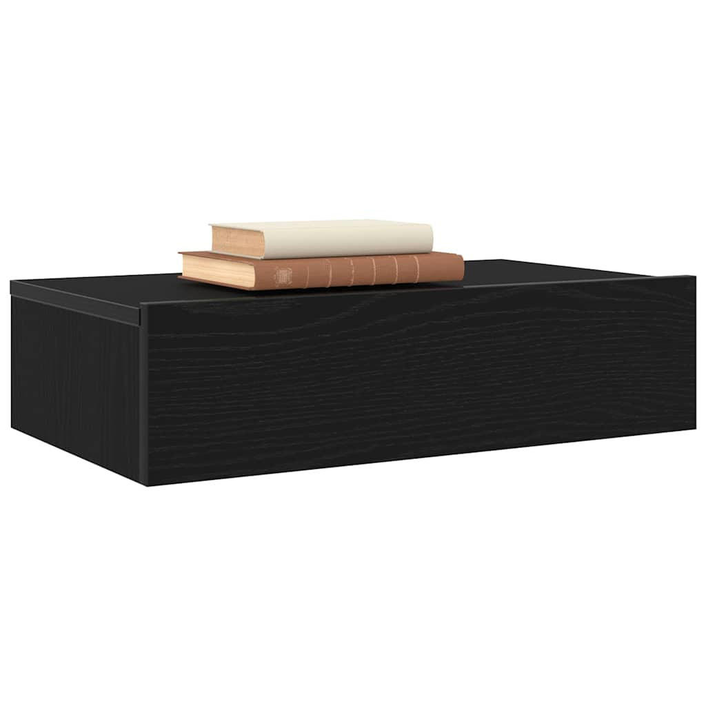 vidaXL Meubles TV avec lumières LED 2 pcs Chêne Noir 60x35x15,5 cm