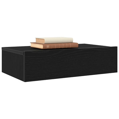 vidaXL Meubles TV avec lumières LED 2 pcs Chêne Noir 60x35x15,5 cm