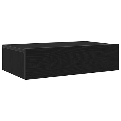 vidaXL Meubles TV avec lumières LED 2 pcs Chêne Noir 60x35x15,5 cm