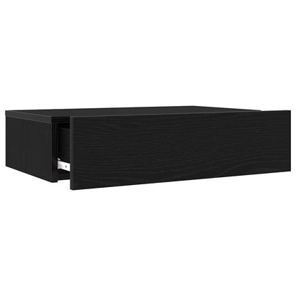 vidaXL Meubles TV avec lumières LED 2 pcs Chêne Noir 60x35x15,5 cm