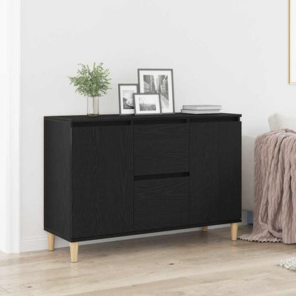 Sideboard mit Schubladen Schwarz 102 x 35 x 60 cm Holzwerkstoff