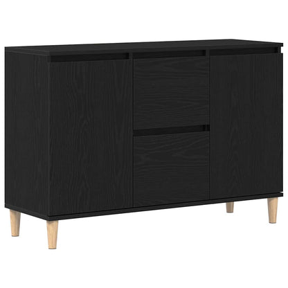 Sideboard mit Schubladen Schwarz 102 x 35 x 60 cm Holzwerkstoff