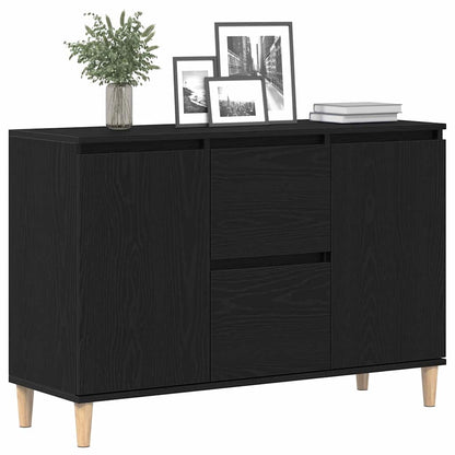 Sideboard mit Schubladen Schwarz 102 x 35 x 60 cm Holzwerkstoff