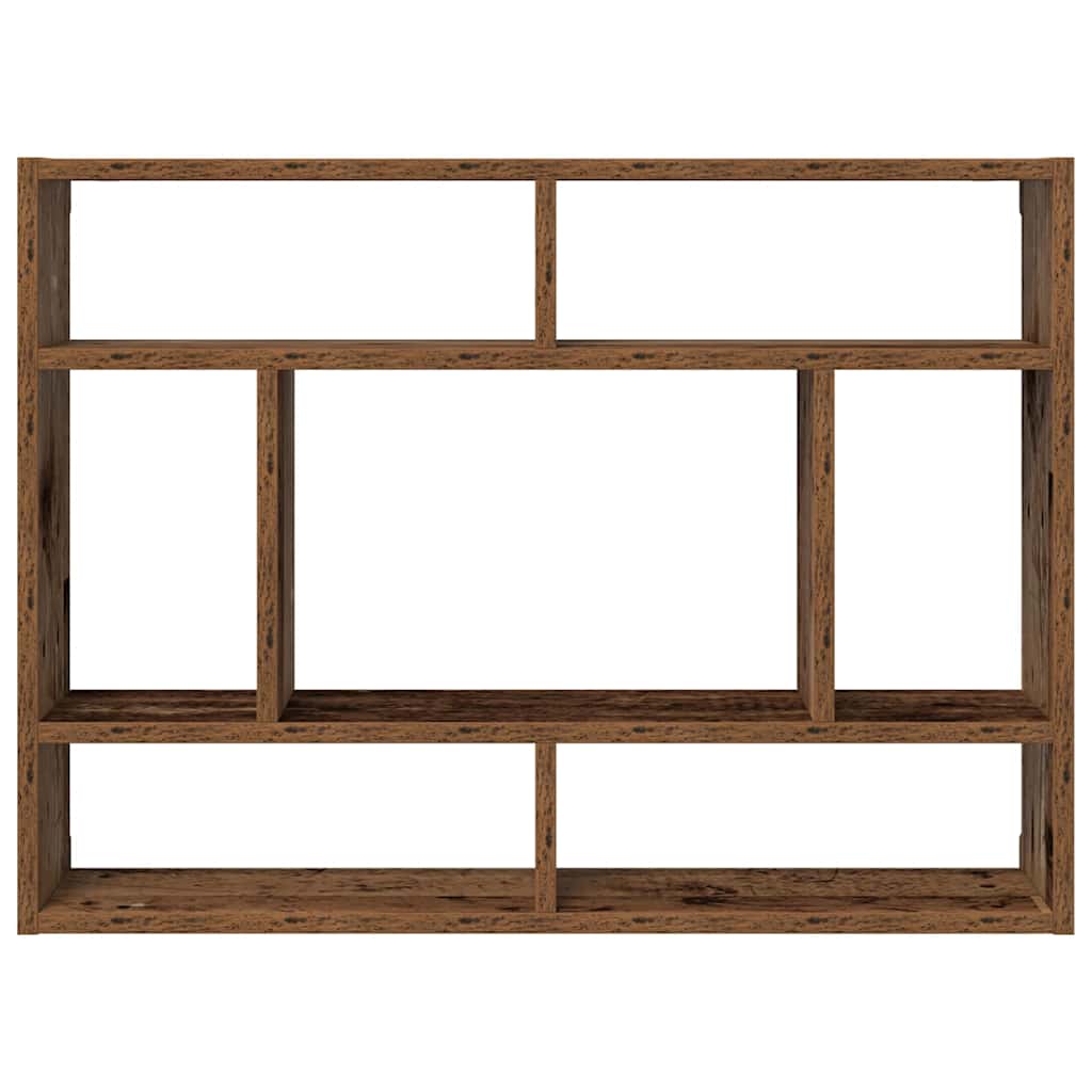 vidaXL Wandregal Altholz-Optik 75x16x55 cm Holzwerkstoff